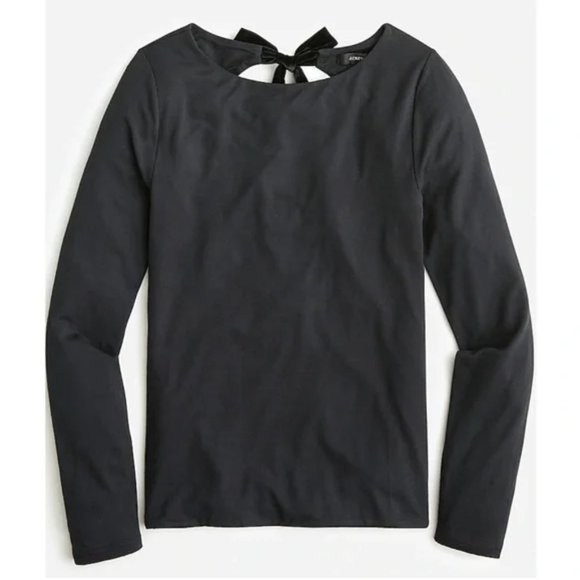 FormKnit Long-sleeve Open-back Top with Bow Size S NWT - Picture 1 of 5